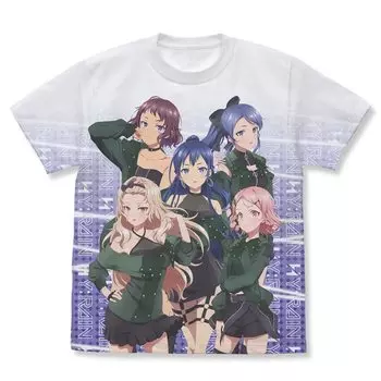 Футболка HYRAIN из хлопка 2D Cospa Shine Post Full Graphic WHITE размера L