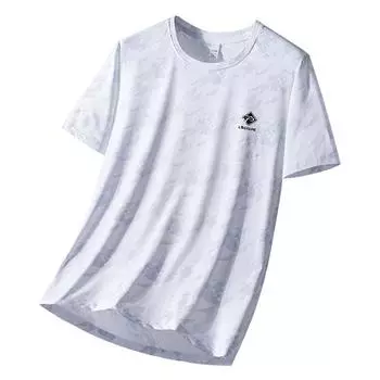 Футболка Ice Silk, мужская, большого размера, летняя, тонкая, быстросохнущая, с круглым вырезом, короткими рукавами, камуфляжная, спортивная, с короткими рукавами 8XL