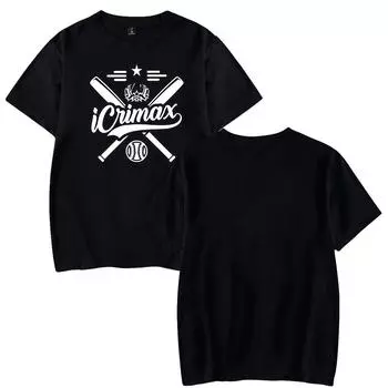 Футболка Icrimax для мужчин, летняя одежда, фитнес, O-образный вырез, мужская футболка, большие размеры, новые мужские футболки, топы XS чёрный