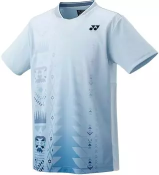 Футболка игровая Uni Футболка игровая 10609 Аква-синяя L [YONEX] (Подходящий стиль) (111)