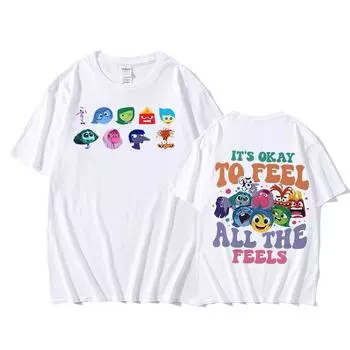 Футболка Inside Out 2 It s Okay To Feel All The Feels в комплекте 3XL красный
