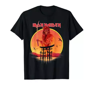Футболка Iron Maiden Orange Eddie Japan чёрный