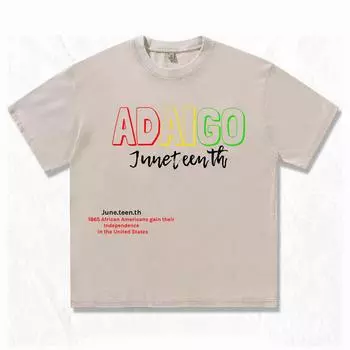 Футболка из 100% хлопка кислотной стирки плотностью 220 г/м2, мужская или женская, уличная, винтажная, летняя, с принтом S чёрный