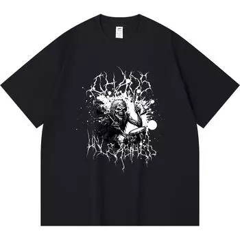 Футболка из 100% хлопка плотностью 230 г/м2 с принтом Chaos Unleashed, забавная футболка из чесаного хлопка в стиле Харадзюку XS абрикосовый