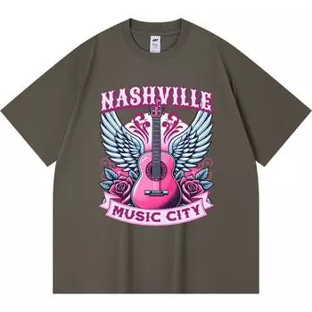 Футболка из 100% хлопка плотностью 230 г/м2, женская розовая футболка с принтом в стиле кантри-вестерн, забавная футболка из чесаного хлопка в стиле Харадзюку XS абрикосовый