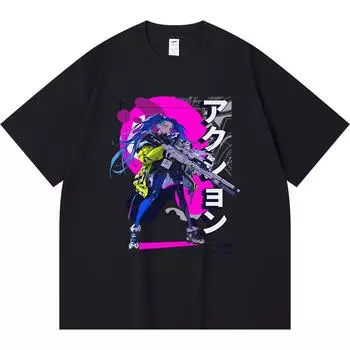 Футболка из 100% хлопка плотностью 230 г/м2 с принтом DIGITAL ACTION, забавная футболка из чесаного хлопка в стиле Харадзюку XS абрикосовый