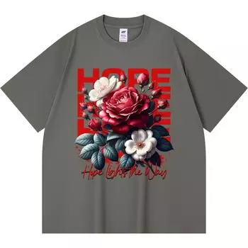 Футболка из 100% хлопка плотностью 230 г/м2 с принтом Hope Streetwear, забавная футболка из чесаного хлопка в стиле Харадзюку XS абрикосовый