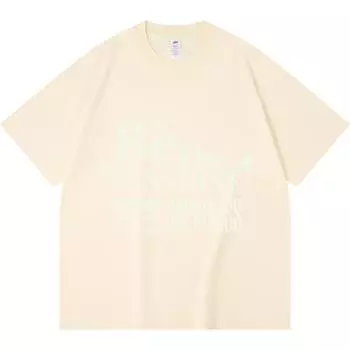 Футболка из 100% хлопка плотностью 230 г/м2 с принтом «Будь солнечным светом, распространяй счастье» Футболка из чесаного хлопка в смешном стиле Харадзюку XS абрикосовый