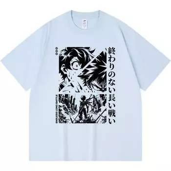 Футболка из 100% хлопка плотностью 230 г/м2 с длинным принтом в стиле «Битва», забавная футболка из чесаного хлопка в стиле «Харадзюку» XS абрикосовый