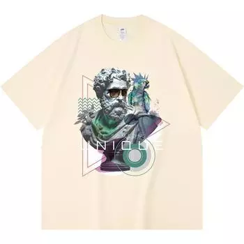 Футболка из 100% хлопка плотностью 230 г/м2 с уникальным принтом Be Someone Футболки с забавным принтом в стиле Харадзюку Футболка из чесаного хлопка XS абрикосовый