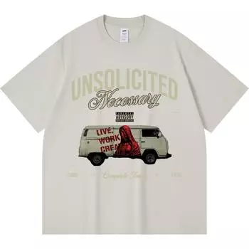 Футболка из 100% хлопка плотностью 230 г/м2 с принтом в стиле уличного искусства, забавная футболка из чесаного хлопка в стиле Харадзюку XS абрикосовый