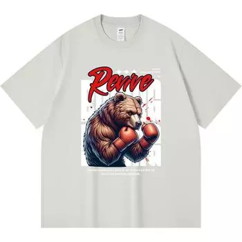 Футболка из 100% хлопка плотностью 230 г/м2 с принтом Revive, забавная футболка из чесаного хлопка в стиле Харадзюку XS абрикосовый