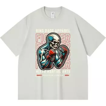 Футболка из 100% хлопка плотностью 230 г/м2 с принтом Ring Rage Apparel, забавная футболка из чесаного хлопка в стиле Харадзюку XS абрикосовый