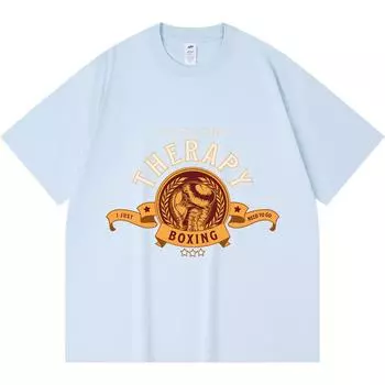 Футболка из 100% хлопка плотностью 230 г/м2, футболка Montenero Boxing Club со спортивным принтом, забавная футболка из чесаного хлопка в стиле Харадзюку XS абрикосовый