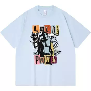 Футболка из 100% хлопка плотностью 230 г/м2 с громким, гордым и панковским принтом, забавная футболка из чесаного хлопка в стиле Харадзюку XS абрикосовый