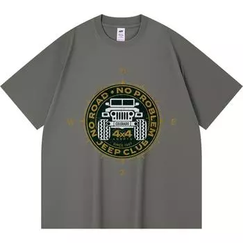 Футболка из 100% хлопка плотностью 230 г/м2 с принтом компаса в стиле «Джип-Клуб приключений» и забавным принтом в стиле Харадзюку из чесаного хлопка XS абрикосовый