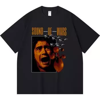 Футболка из 100% хлопка плотностью 230 г/м2, классические футболки с принтом всадника, забавная футболка из чесаного хлопка в стиле Харадзюку XS абрикосовый