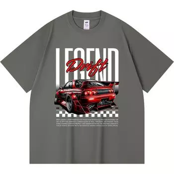 Футболка из 100% хлопка плотностью 230 г/м2 с принтом Legend Drift Urban Streetwear, забавная футболка из чесаного хлопка в стиле Харадзюку XS абрикосовый