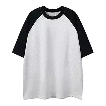 Футболка из чистого хлопка, разноцветная, прочная, с рукавами до плеч для женщин с короткими рукавами S чёрный/белый