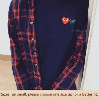 Футболка из хлопка с японским принтом Kawakami Double Heart - коллекция Весна/Лето 2023. Women XL (110-120 lbs)