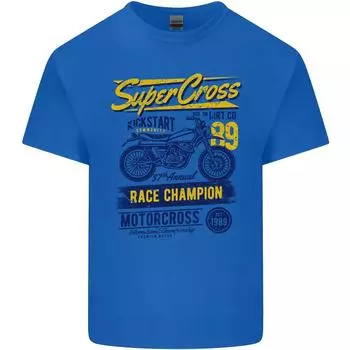 Футболка из хлопка Supercross Motox Dirt Bike Motocross M