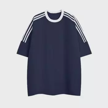 Футболка из хлопка в стиле американского ретро, однотонная, с коротким рукавом, с круглым вырезом, повседневный топ для пары