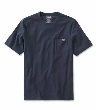 Футболка Japan Fit Care Free Unshrinkable с коротким рукавом и карманом Katahdin Logo Japan Fit XL Size Navy Navy Blue 1000038440 [Lelbeen] Мужская футболка темно-синий