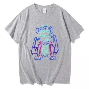 Футболка Jinx Arcane Monkey, винтажная аниме-мужская/женская одежда, одежда в стиле Харадзюку, кавайные унисекс-топы, хлопковая одежда, футболки с графикой 3XL