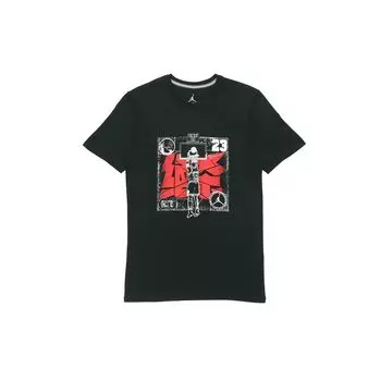 Футболка Jordan Last Shot AJ14 с круглым вырезом и короткими рукавами, мужские топы, черные BQ2556-010 M