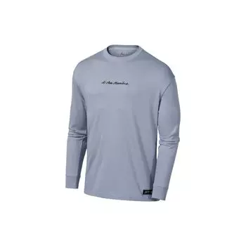 Футболка Jordan x A Ma Maniere L/S (Азия) Мужская уличная одежда Obsdian Mist DJ9759-464 S