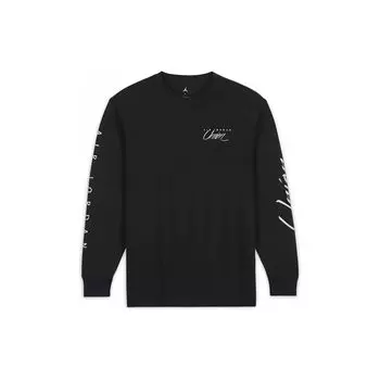 Футболка Jordan x Union MJ L/S (Азия) Уличная одежда унисекс черного цвета/кокосового молока DV7342-010 2XL