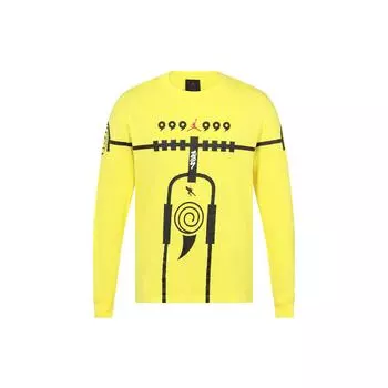 Футболка Jordan x Zion x Naruto (L/S) (Азия) Мужская уличная одежда Lemon Wash DR1445-721 XXL
