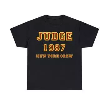 Футболка Judge из хлопка плотностью 230 г/м, 100% плотностью 100%, New York Hardcore Straight Edge, Youth Of Today, Gorilla Biscuits, Chain Of Strength, Warzone, унисекс, футболка из плотного хлопка XXS чёрный