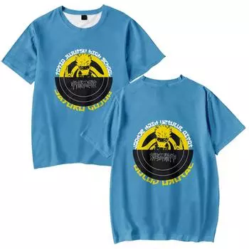 Футболка Jujutsu Kaisen для женщин и мужчин, летняя одежда, фитнес, O-образный вырез, мужская футболка, большие размеры, новые мужские футболки, топы XS