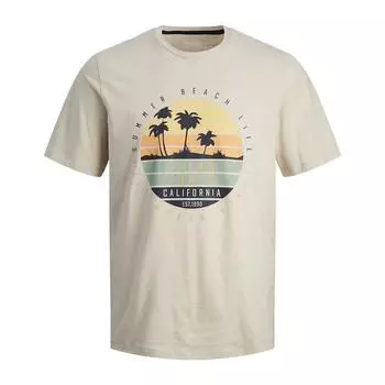 Футболка Jwhsummer moonbeam 12277929 4285 Мужская JACK & JONES L бежевый
