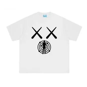 Футболка Kid Cudi Уличный Хип-хоп Рэпер Футболки с коротким рукавом Топ Лето 100% Хлопок Футболка Удобные Футболки XS