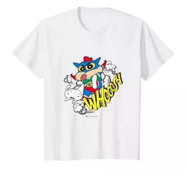 Футболка Kids Crayon Action Kamen в американском стиле комиксов Shin-chan Shin-chan синий
