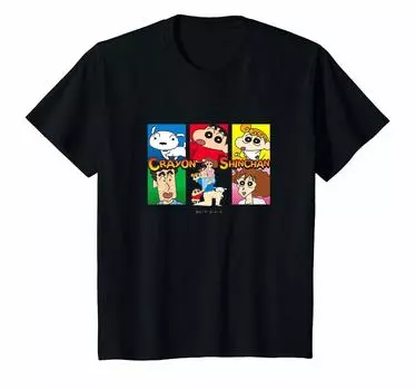 Футболка Kids Crayon THE Nohara family Shin-chan чёрный