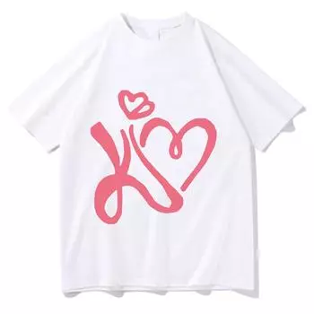 Футболка Kimberly Loaiza с графическим принтом, хип-хоп, хлопковая футболка с коротким рукавом, готическая футболка, унисекс, высококачественная модная одежда XS белый