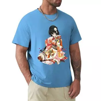 Футболка кимоно Velvet Crowe большого размера, великолепная мужская дизайнерская одежда S средний синий