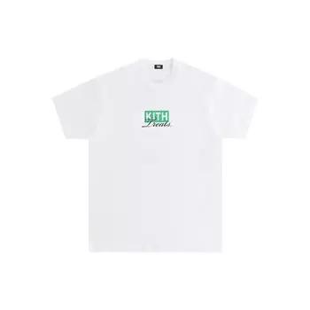 Футболка Kith Treats Tokyo Caf, белые мужские топы KHT030089-101