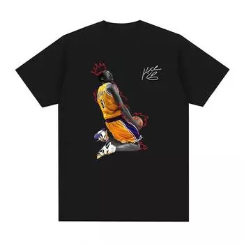 Футболка Kobe Cool Streetwear для мужчин и женщин, модная хип-хоп чистая футболка для мужчин, размер ЕС, футболки S