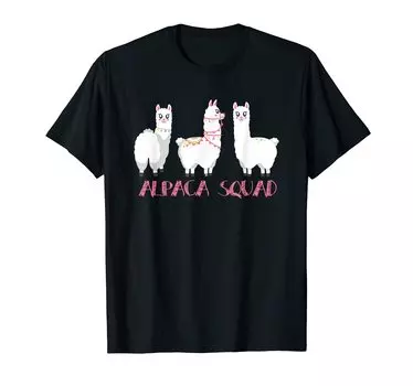 Футболка команды Alpaca Girl Llama Alpaca Squad
