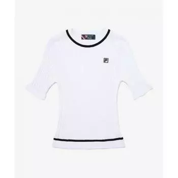 Футболка круглой вязки диагональной вязки FILA Tennis FS2RSG2371FWHI WHITE/090
