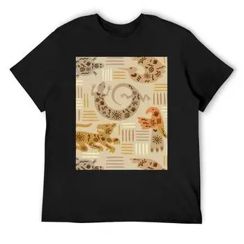 Футболка Kuna Gecko Desert Critters, быстросохнущая винтажная аниме-рубашка, облегающие футболки для мужчин S белый