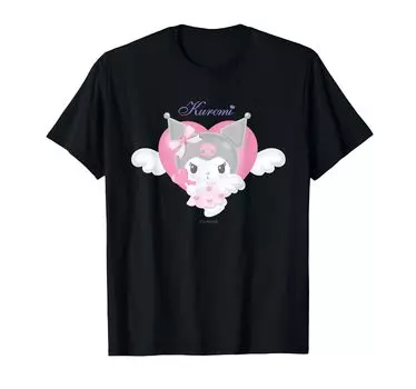 Футболка Kuromi Dreaming Angel чёрный