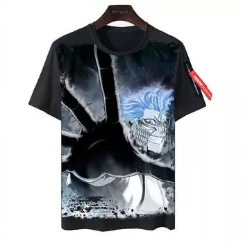 Футболка Куросаки Ичиго Бог Смерти Блич: Трансграничная одежда с короткими рукавами M