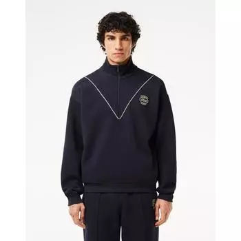 Футболка LacoSTe Men S Badge Match Chevron с высоким воротом и застежкой-молнией на половину длины Sh7386 54 г HDE 003