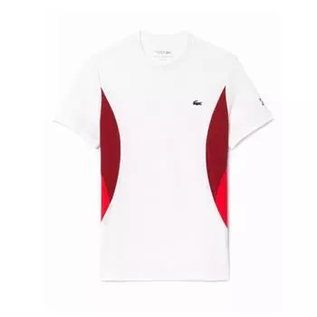 Футболка LACOSTE Novak с короткими рукавами и цветными деталями TH753954G001 095/TH753954G001