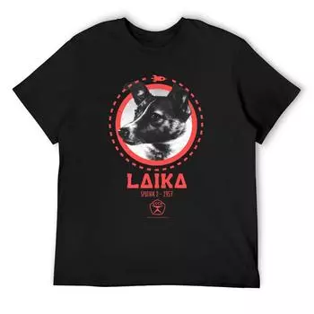 Футболка Laika - Sputnik Street Wear Футболка Anime Stuff Мужская S белый